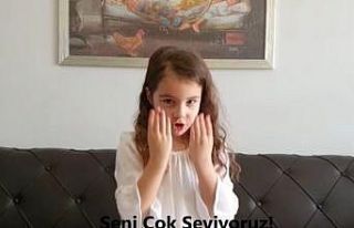 Miniklerden işaret dili ile ‘Evde kal, sağlıkla...