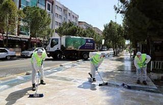 Muğla sokakları deterjan ile yıkanıyor