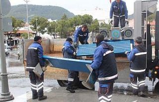 Muğla’da oturma bankları kaldırılıyor