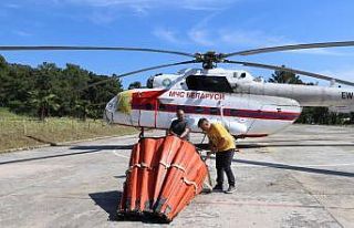 Muğla’da yangın helikopterleri göreve başladı