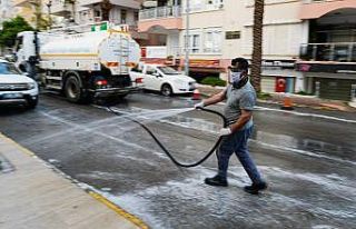 Muratpaşa için 60 bin litre dezenfektan kullanıldı