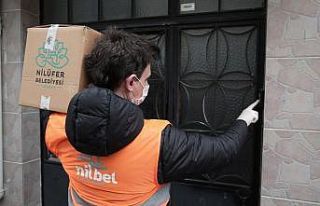 Nilüfer’de ihtiyaç sahiplerine gıda desteği