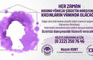 Odunpazarı Belediyesi’nden şiddete uğrayan kadınlara...