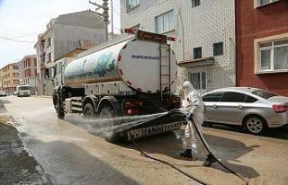 Odunpazarı’nda cadde ve sokaklar yıkanıyor