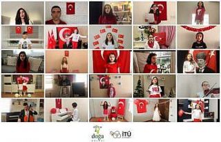 Öğrenciler 23 Nisan’ın 100. Yıl coşkusunu onlıne...