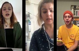 Öğrencilerden türkülü “Evde Kal” çağrısı