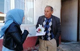 Ordu’da evde kalanlara ’çiçek’