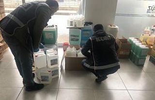 Ordu’da kaçak üretilen el dezenfektanı ve 130...