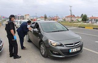 Ortaca’ya giriş ve çıkışlarda Korona virüs...