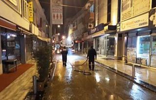 Ortak kullanım noktalarını dezenfekte edildi