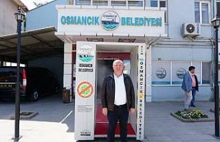 Osmancık’ta Koronavirüse karşı dezenfekte tüneli