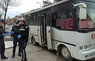 Otobüse fazla yolcu alanlara emniyetten denetim