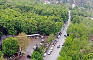 (Özel) Bursa’da korona kısıtlaması öncesi kilometrelerce...