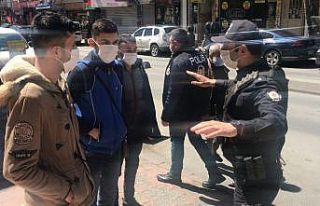 (Özel) Sosyal mesafe denetiminde ilginç diyalog