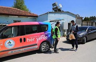 Pamukkale Belediyesi dezenfekte çalışmalarına...