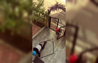 Patenci gençler polis sirenini duyunca kaçmak için...