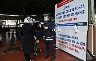 Pazar yerlerinde korona önlemleri arttırıldı