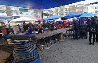 Pazarda tezgâhlar 3 saat içinde boşaldı