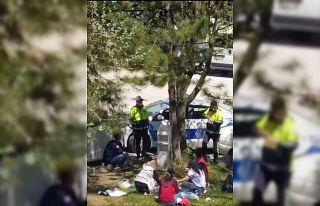 Piknik yapan 6 kişiye 3 bin 352 TL ceza kesildi