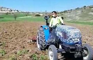 Polis çiftçiyi yalnız bırakmadı