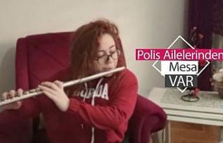 Polis eşleri ve çocuklarından anlamlı klip