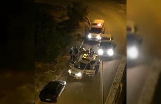 Polisle motosikletli şahıs arasındaki kovalamaca...