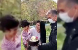 Polislerden minik Ömer’e doğum günü sürprizi