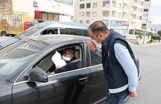 Polisten sokağa çıkma kısıtlaması denetimi