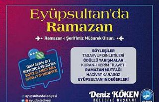 Ramazan coşkusu Eyüpsultan’da yaşatılacak