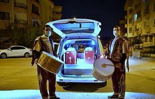 Ramazan davulcuları Mamak’ta iş başında