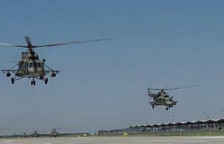Rus ordusundan 2 farklı bölgede roketatar ve helikopterli...