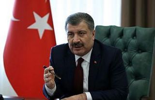 Sağlık Bakanı Fahrettin Koca, video konferans yöntemiyle...