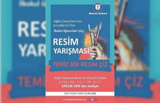 Sağlık çalışanlarının çocuklarına özel resim...