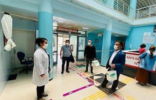 Sağlık-Sen Şırnak Şubesi sağlık çalışanları...