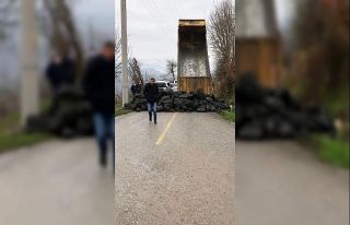 Sakarya ile Düzce arası bağlantı yolları kaylarla...