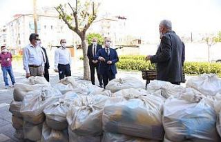 Salihli’de korona mağdurlarına yardım eli