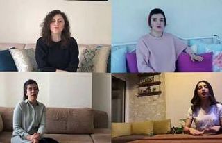 Samsun’da öğretmen ve öğrencilerden klipli ’Evde...