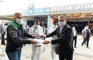 Sanayi esnafına maske