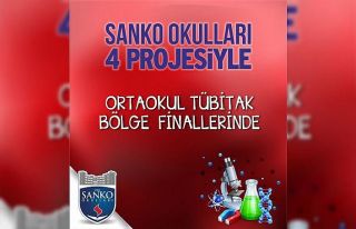 SANKO okullarının dört projesi bölge finallerinde