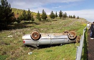 Şanlıurfa’da otomobil devrildi: 1 yaralı