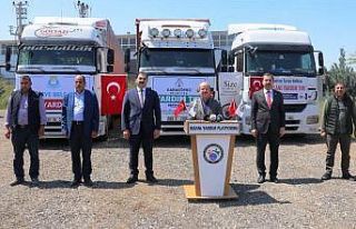 Şanlıurfa’dan İdlib’e 3 tır yardım