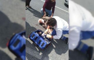 Şansız sürücünün şansı, Büyükşehir ekipleri...