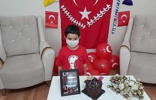 Şehit çocuğuna sürpriz doğum günü kutlaması
