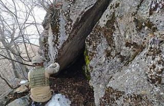 Siirt’te PKK’lı teröristlere ait yaşam malzemesi...