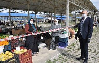 Simav’ın halk pazarının yeri değişti