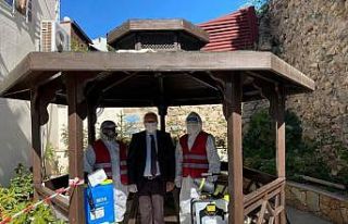 Sinop’ta esnafa ücretsiz dezenfekte işlemi