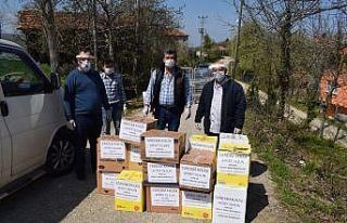 Sinop’ta karantinaya alınan köylere gıda yardımı