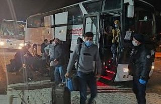 Sırbistan’dan getirilen 94 Türk vatandaşı Kütahya’da...