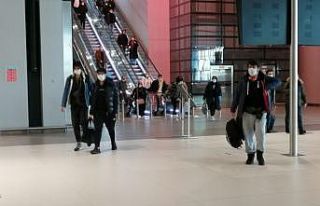 Sivas‘ta 14 günlük karantina süresi dolan öğrenciler...