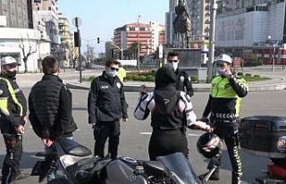 Sokağa çıkma yasağında motosikletle Bursa turu...